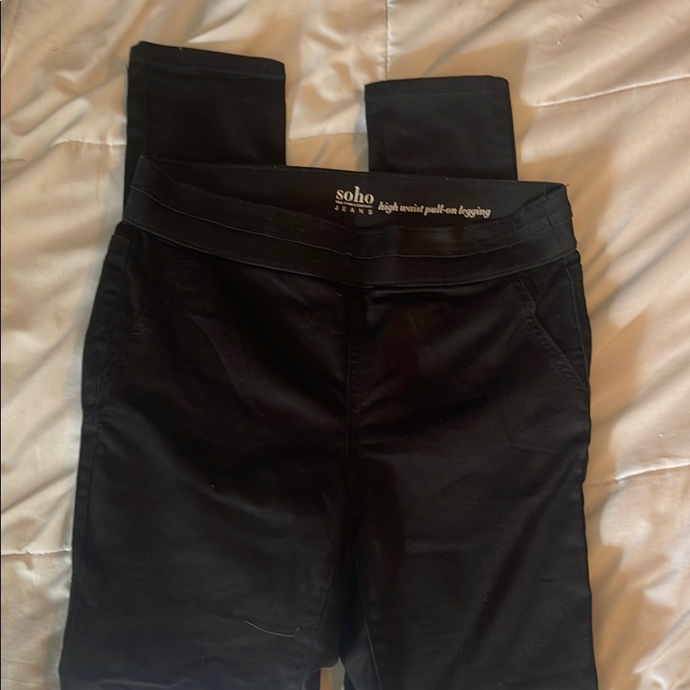Soho Jet Black High-Rise Leggings